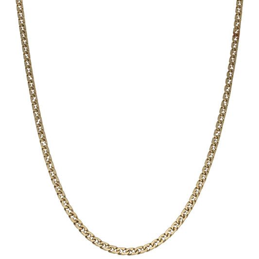 9ct Gold Curb Chain 16"