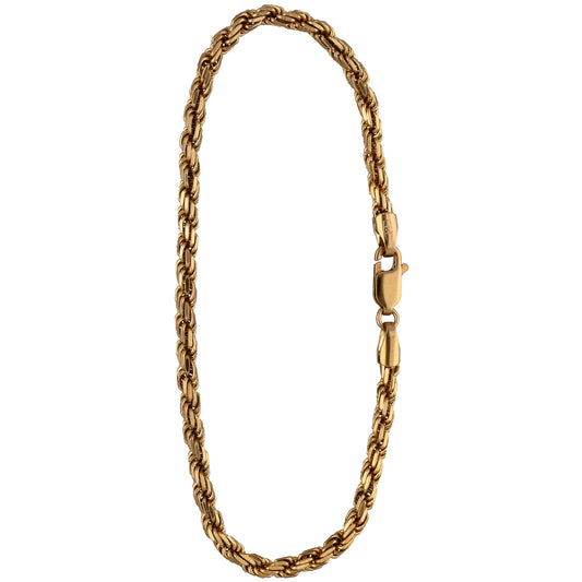 9ct Gold Rope Bracelet