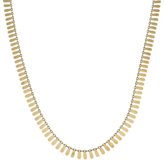 9ct Gold Fancy Necklace 18"