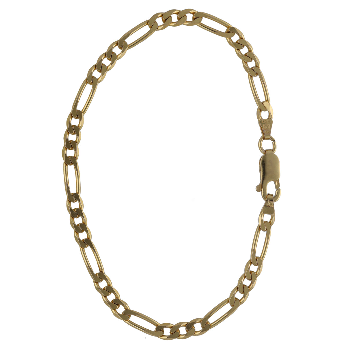 9ct Gold Figaro Bracelet