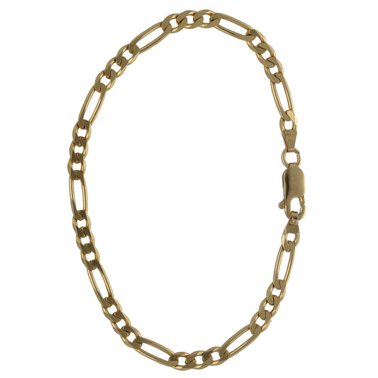 9ct Gold Figaro Bracelet