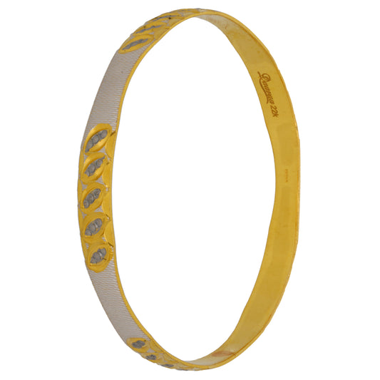 22ct Bicolour Gold Bangle