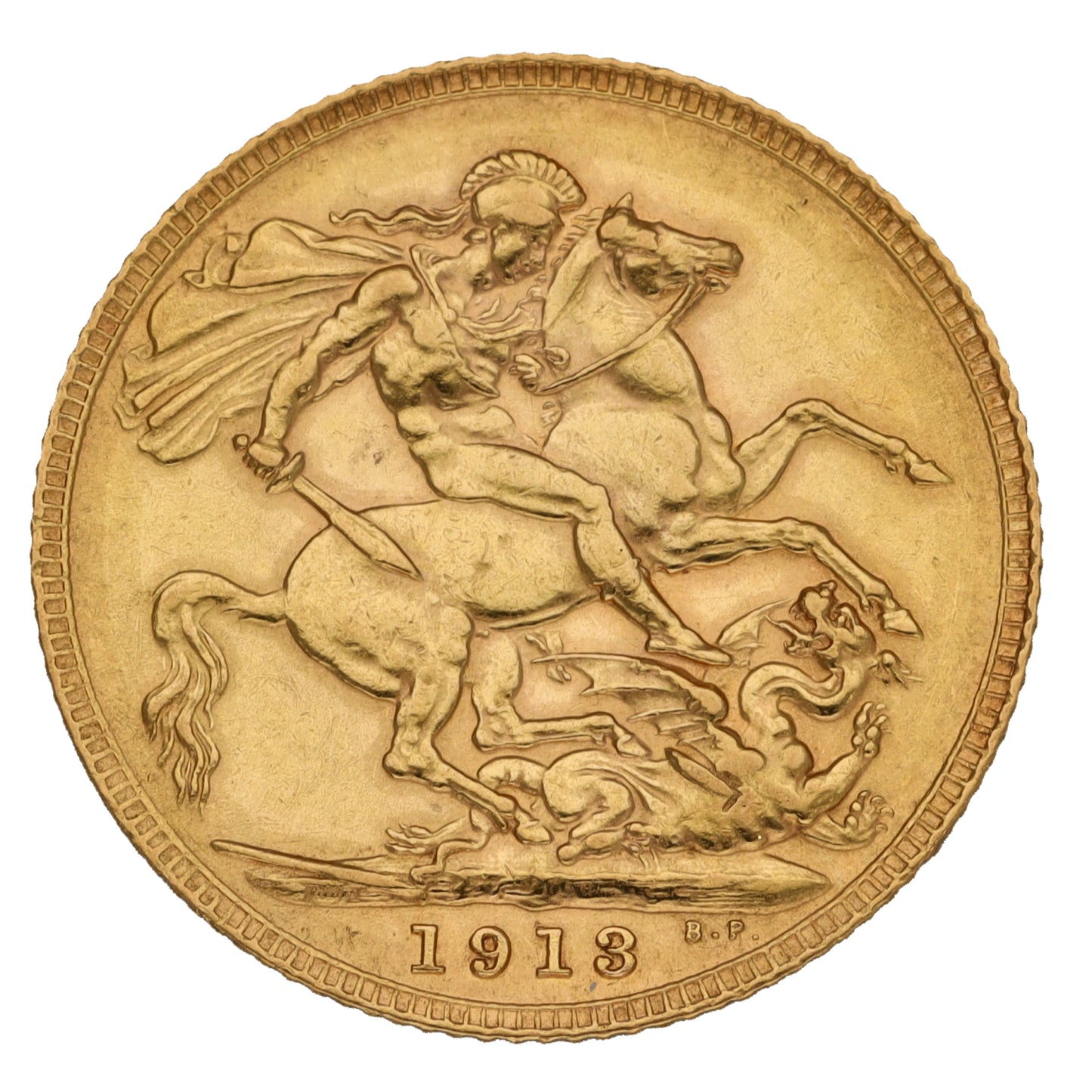 22ct Gold King George V Full Sovereign Coin 1913