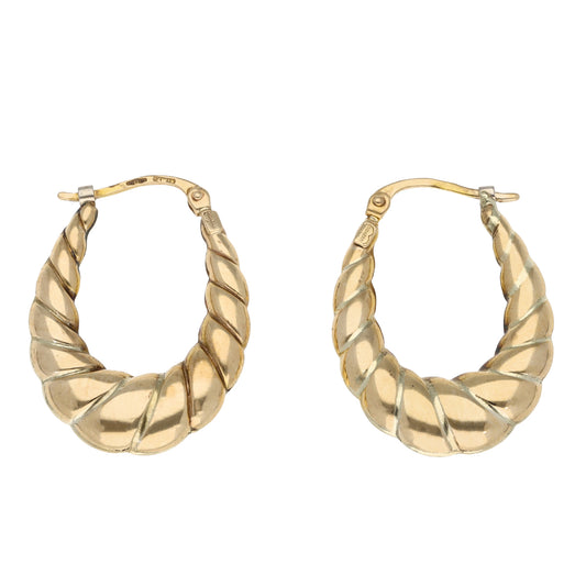 9ct Gold Creole Earrings