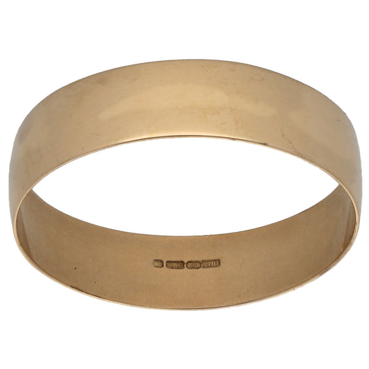 9ct Gold Plain Wedding Ring Size X
