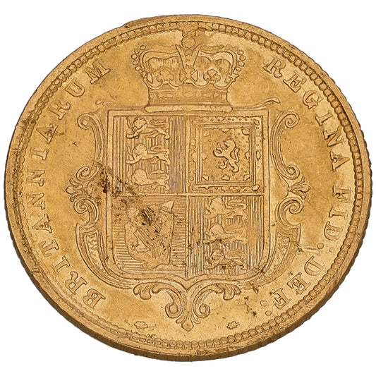 22ct Gold Queen Victoria Half Sovereign Coin 1885