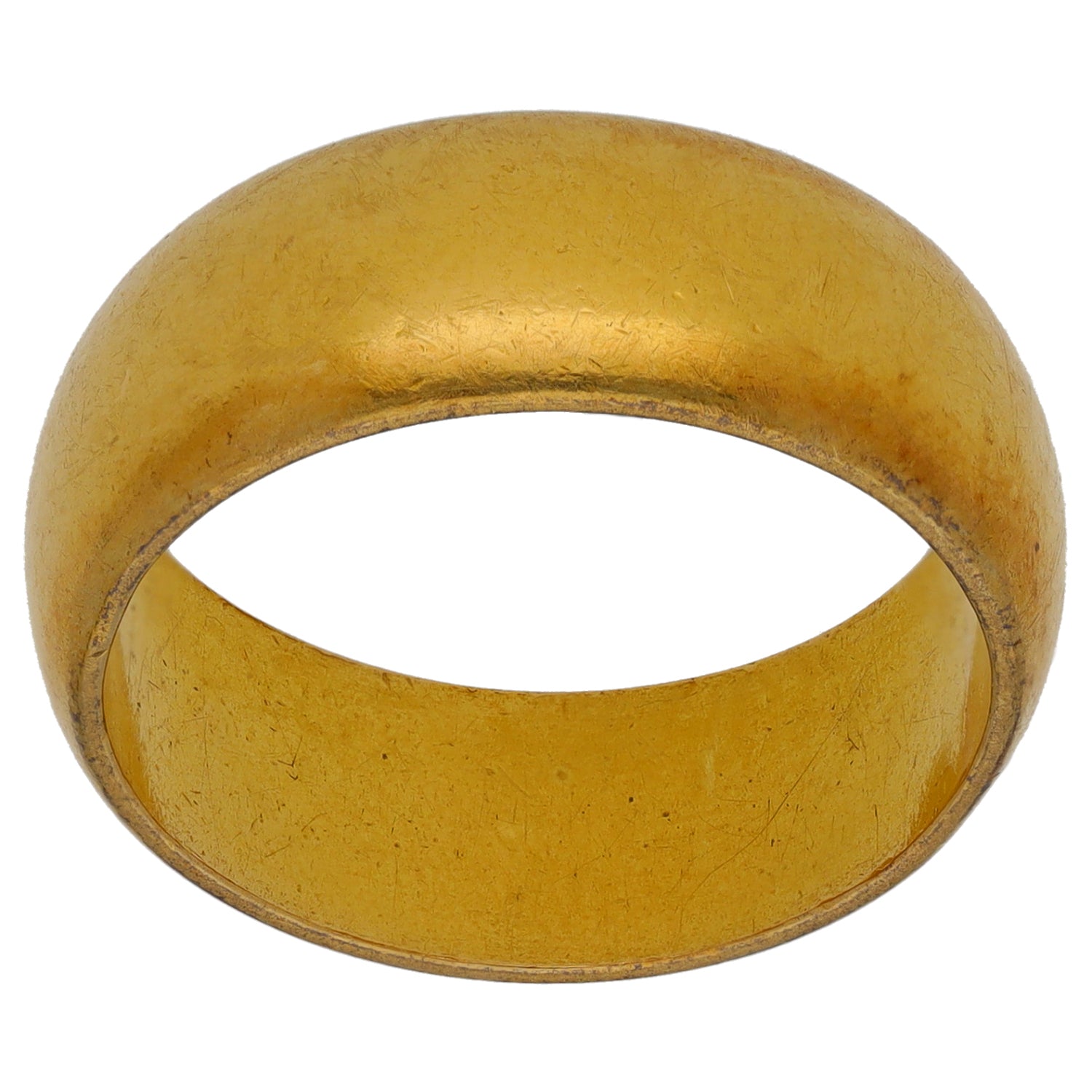 22ct Gold Plain Wedding Ring Size R | H&T