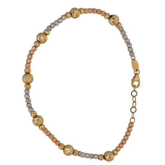 18ct Tricolour Gold Fancy Bracelet