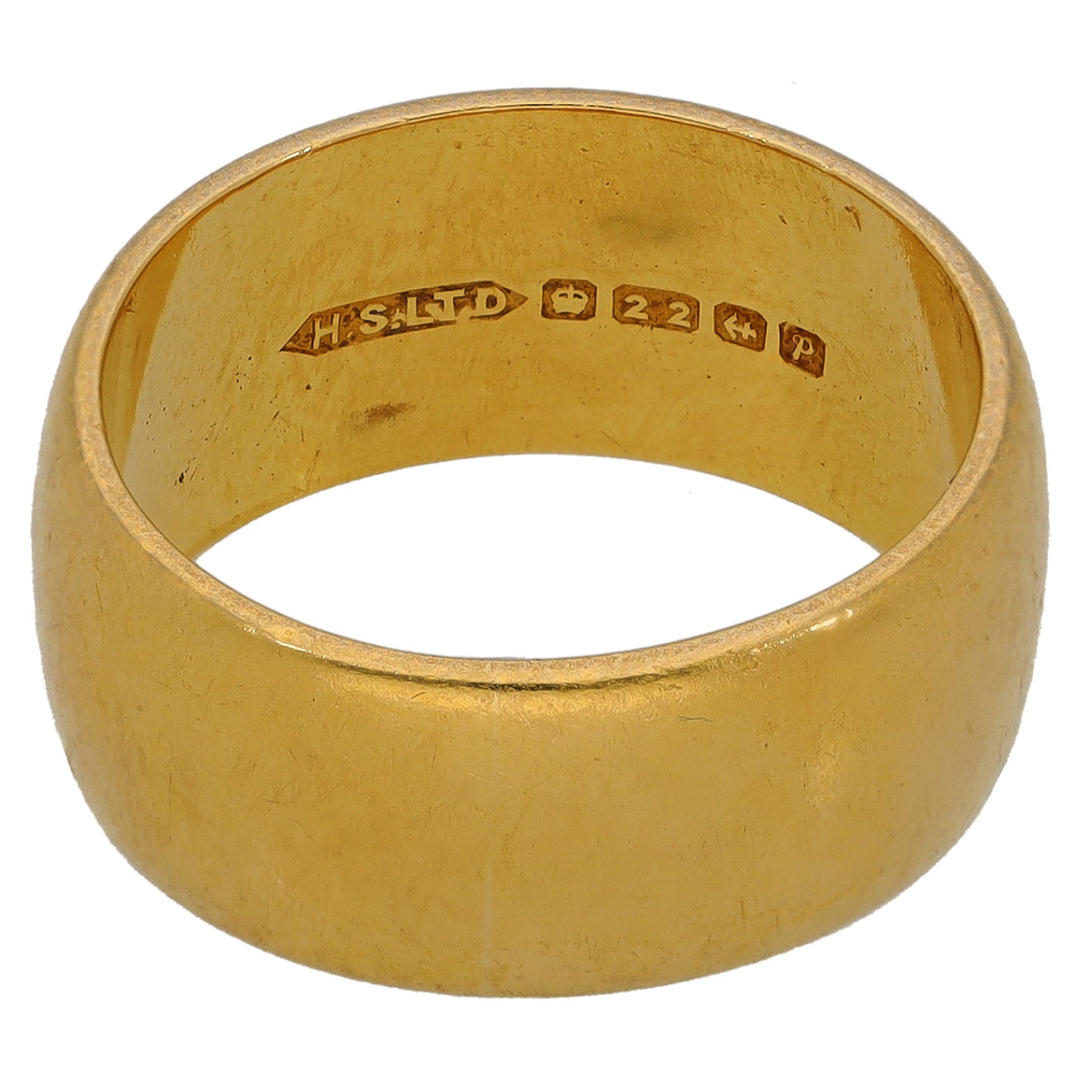 22ct Gold Plain Wedding Ring Size K