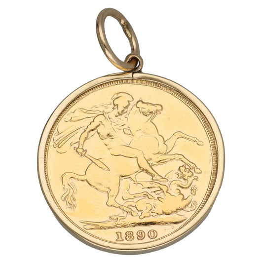 9ct Gold Coin Pendant