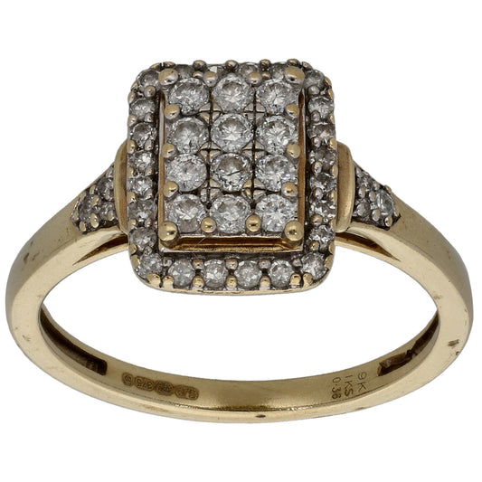 9ct Gold 0.36ct Diamond Dress/Cocktail Ring