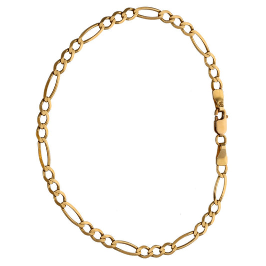 9ct Gold Figaro Bracelet