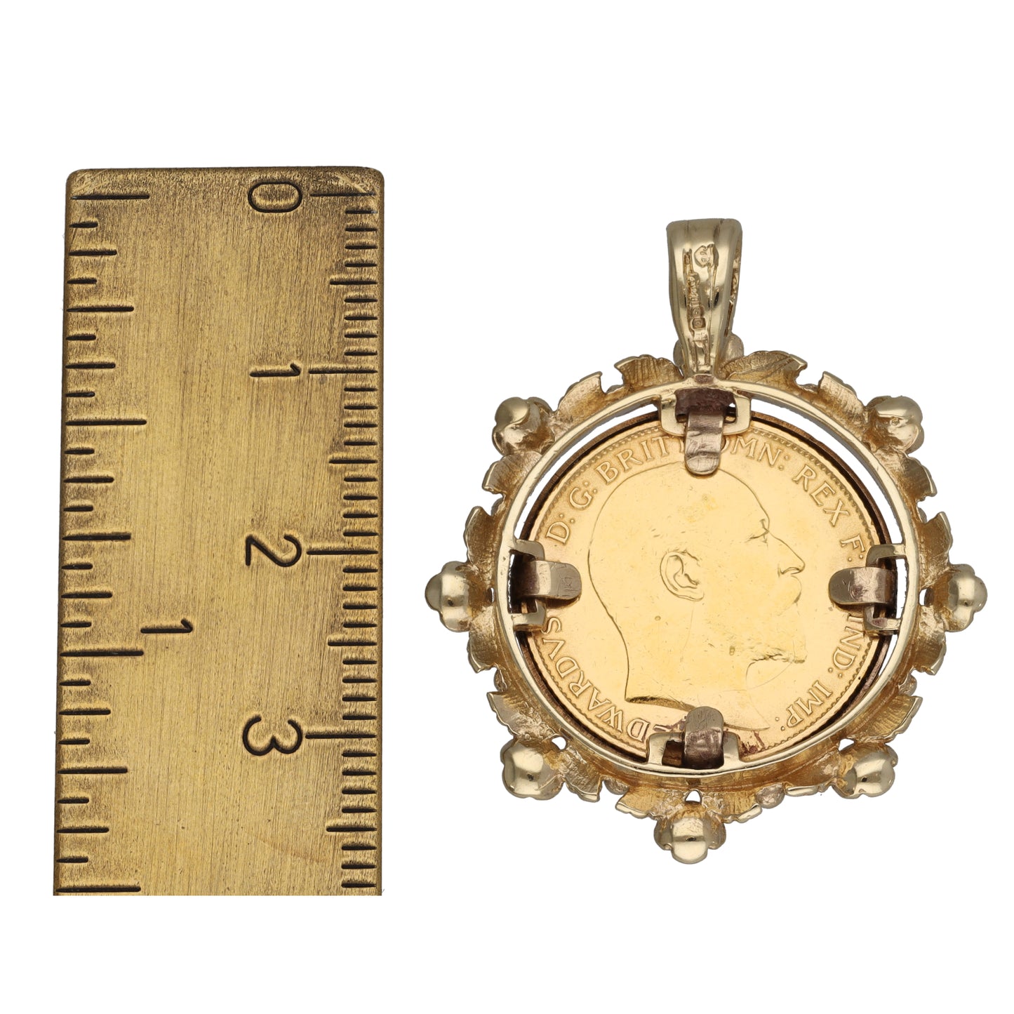 9ct Gold Half Sovereign Coin Pendant