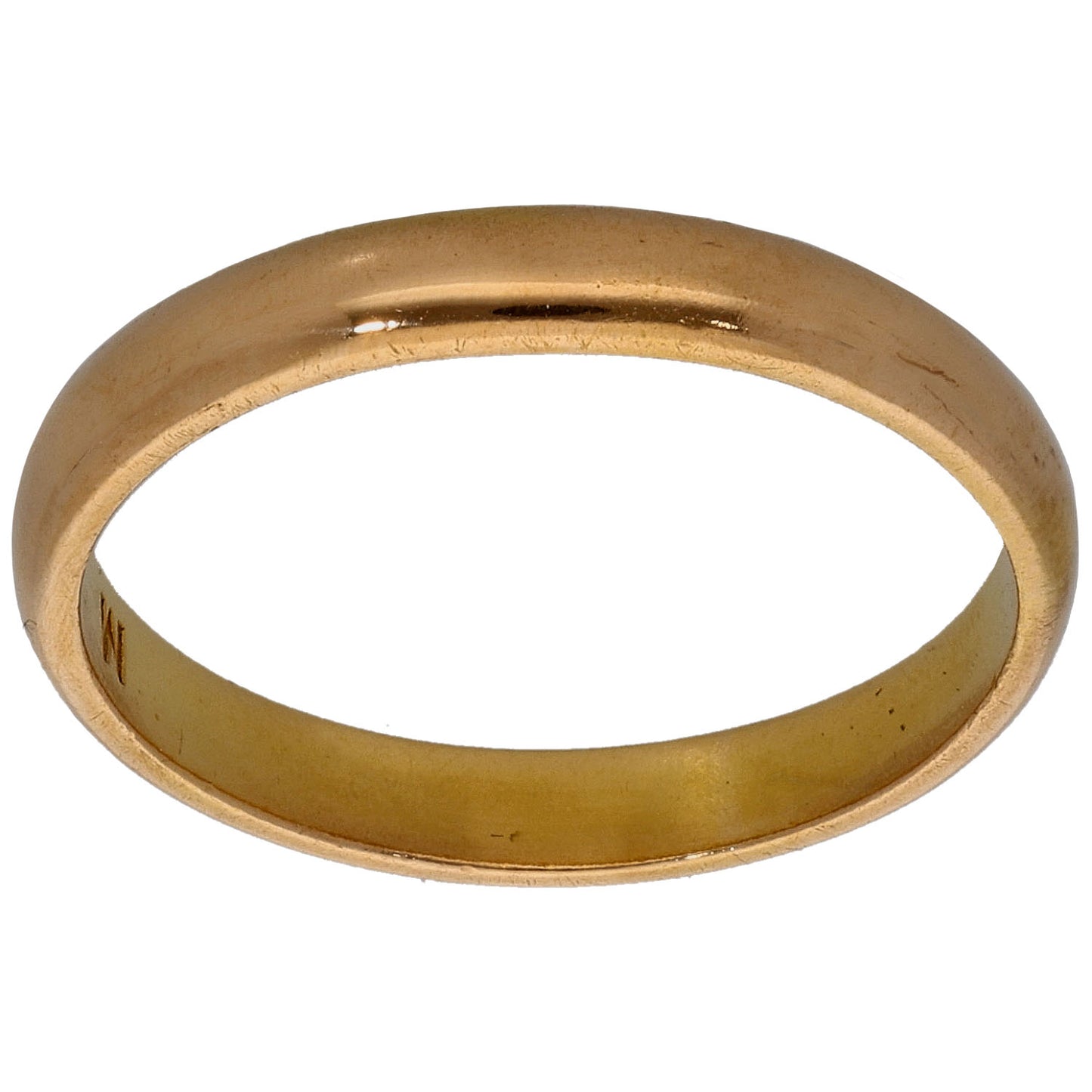22ct Gold Plain Wedding Ring Size O
