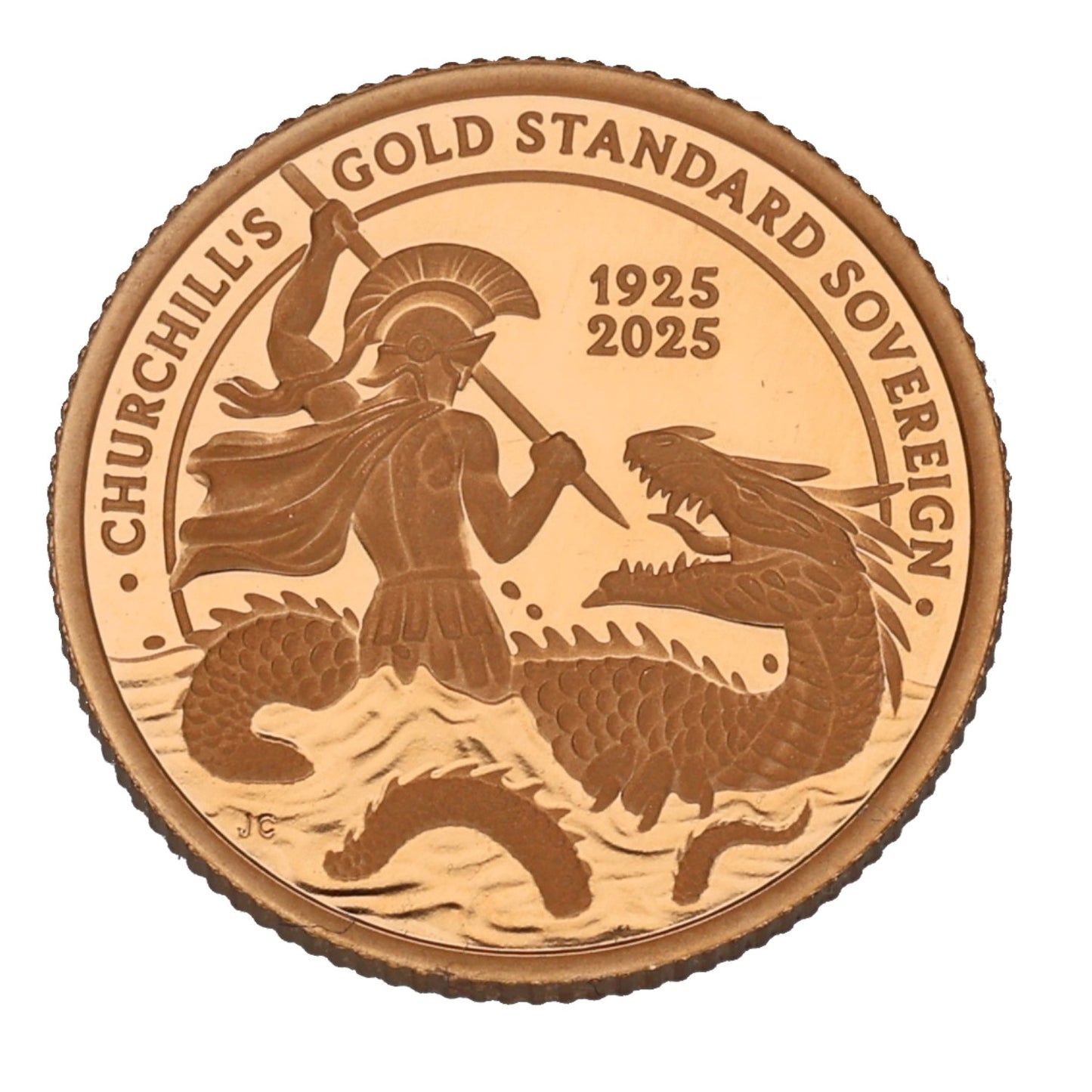 22ct Gold Churchill's Gold Standard Quarter Sovereign Coin 2025