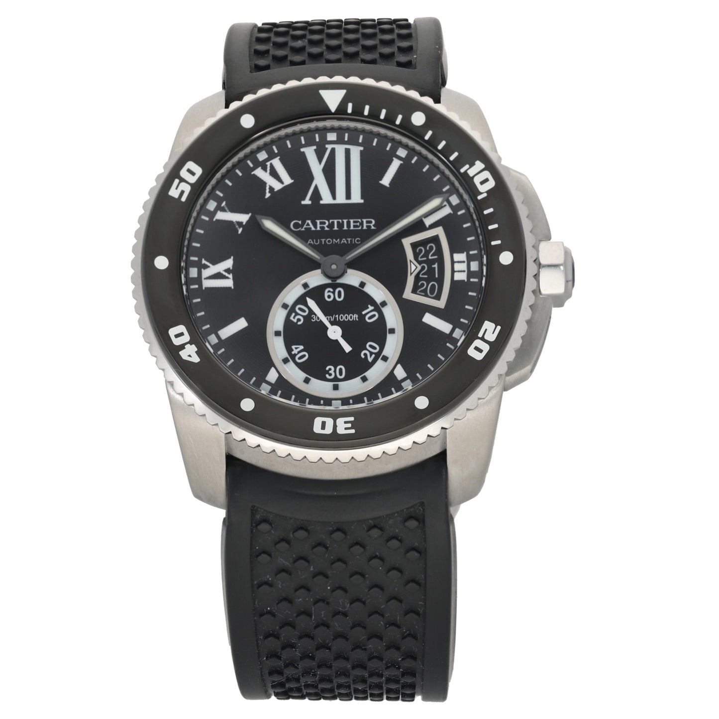 Cartier Calibre De Cartier W7100056 42mm Stainless Steel Watch