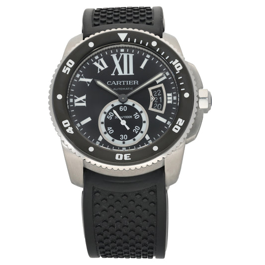Cartier Calibre De Cartier W7100056 42mm Stainless Steel Watch