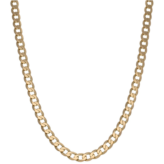 9ct Gold Curb Chain 22"