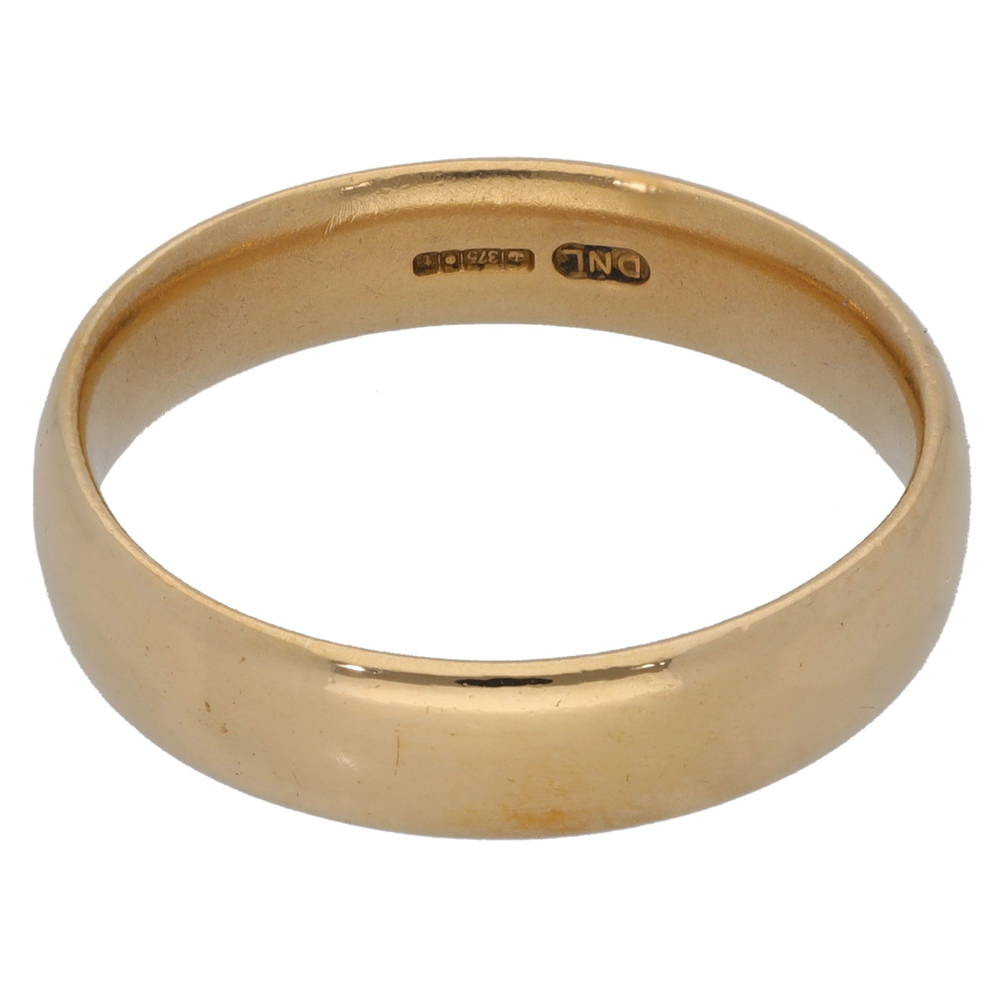 9ct Gold Plain Wedding Ring Size T