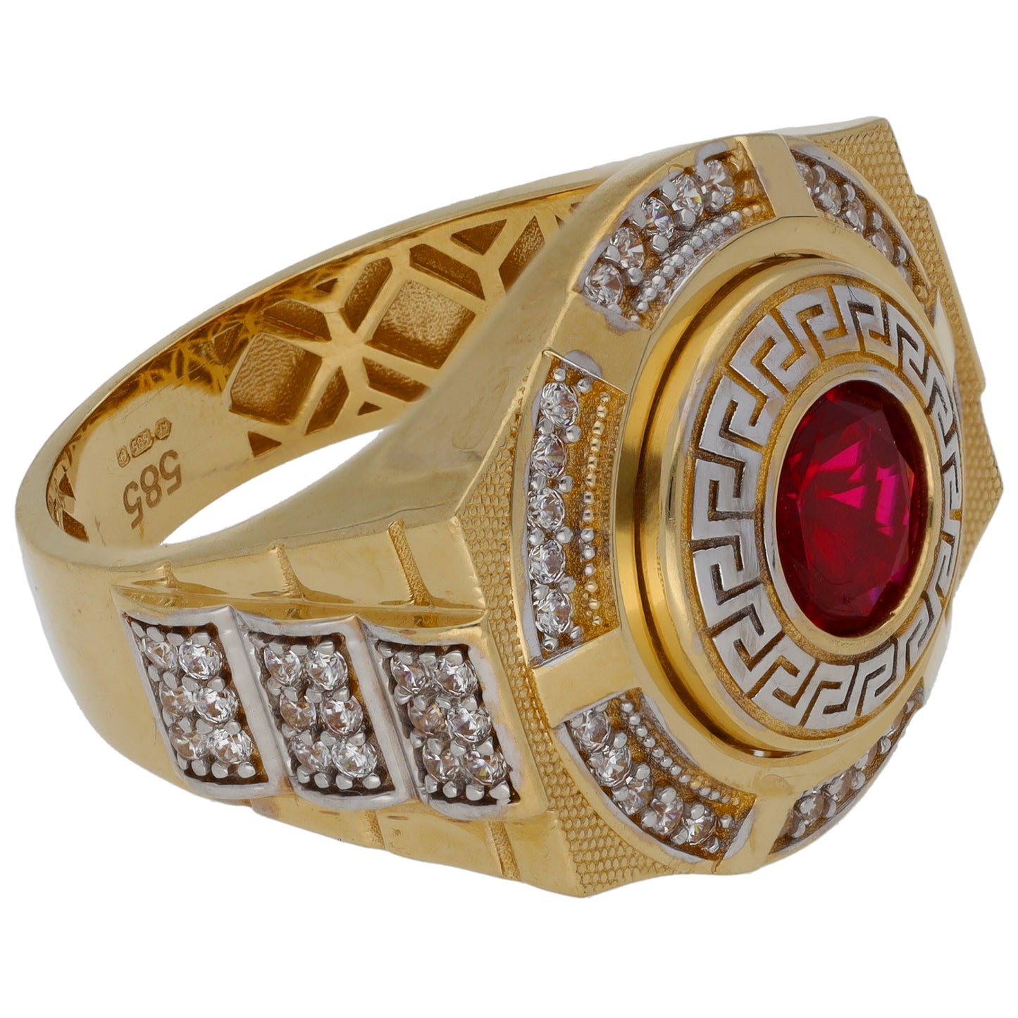 14ct Gold Imitation Dress/Cocktail Ring Size V