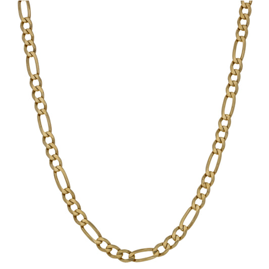 9ct Gold Figaro Chain 24"