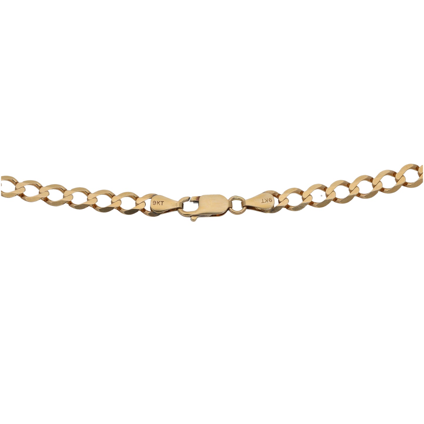 9ct Gold Curb Chain 22"