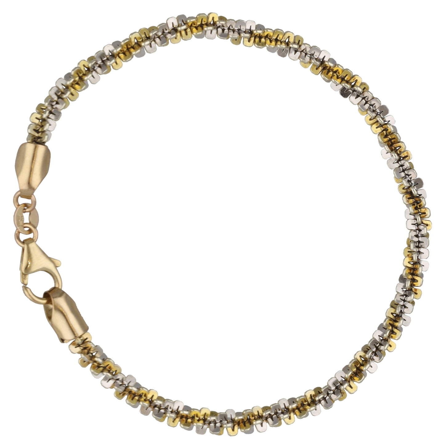 9ct Bicolour Gold Alternative Bracelet