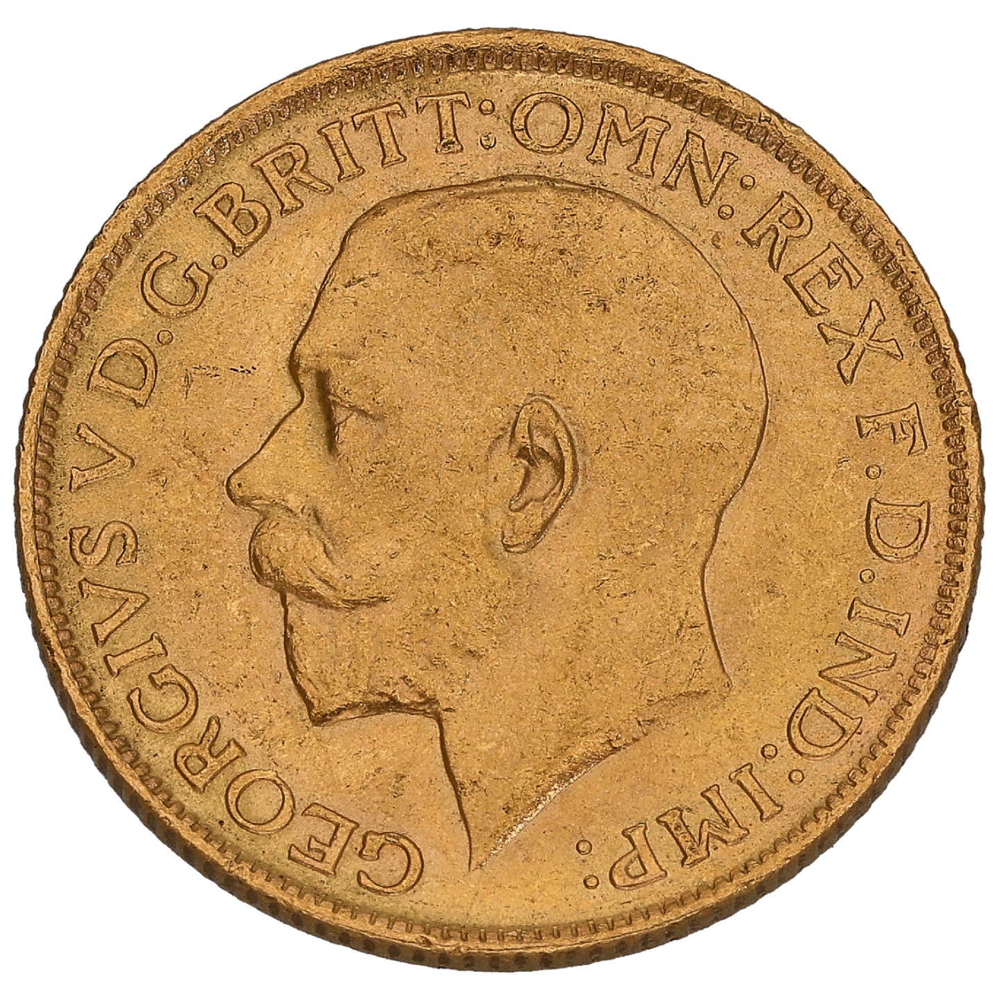 22ct Gold King George V Full Sovereign Coin 1918