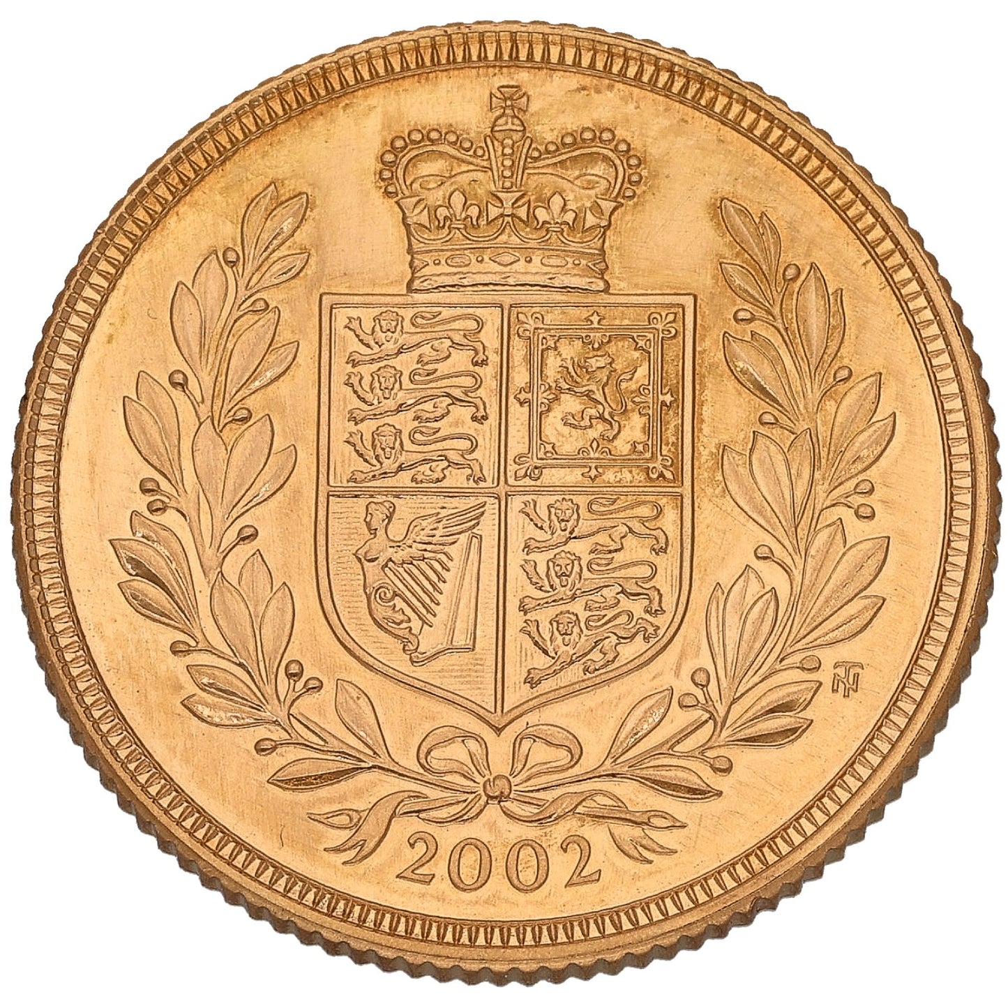 22ct Gold Queen Elizabeth II Full Sovereign Coin 2002