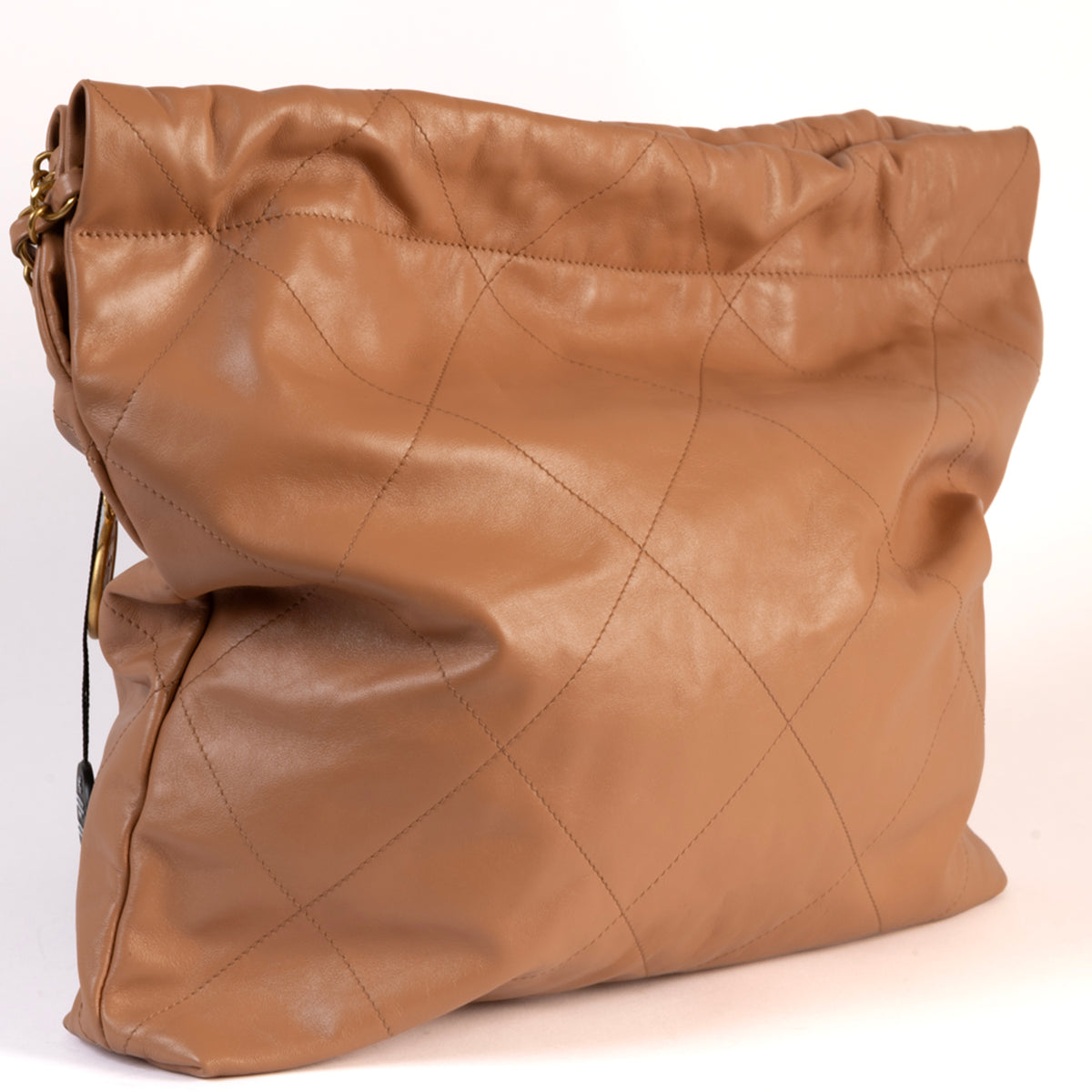 Chanel 22 Plain Leather Tote Bag - Brown