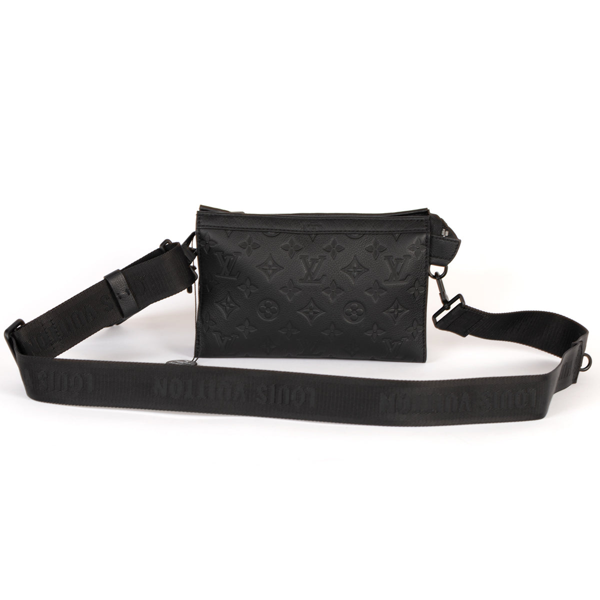 Louis Vuitton Gaston Wearable Wallet Emprinte Crossbody Bag - Black