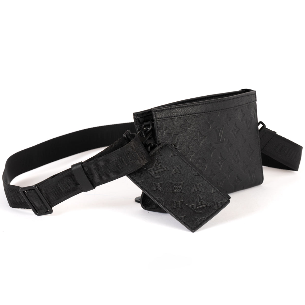 Louis Vuitton Gaston Wearable Wallet Emprinte Crossbody Bag - Black