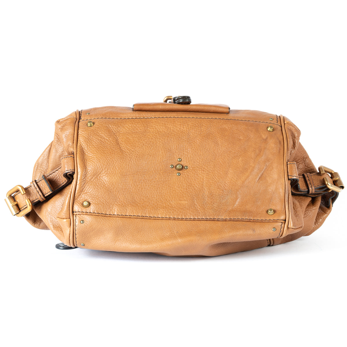 Chloe Paddington Plain Leather Satchel Bag - Brown