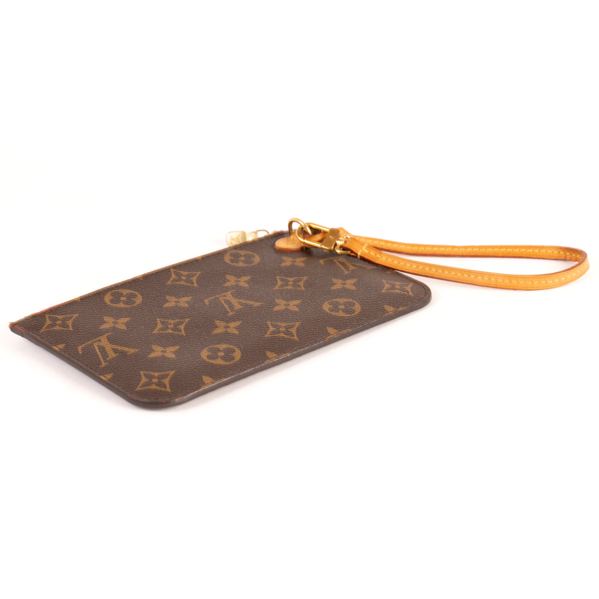 Louis Vuitton Pouchette Monogram Coated Canvas Clutch Bag - Brown