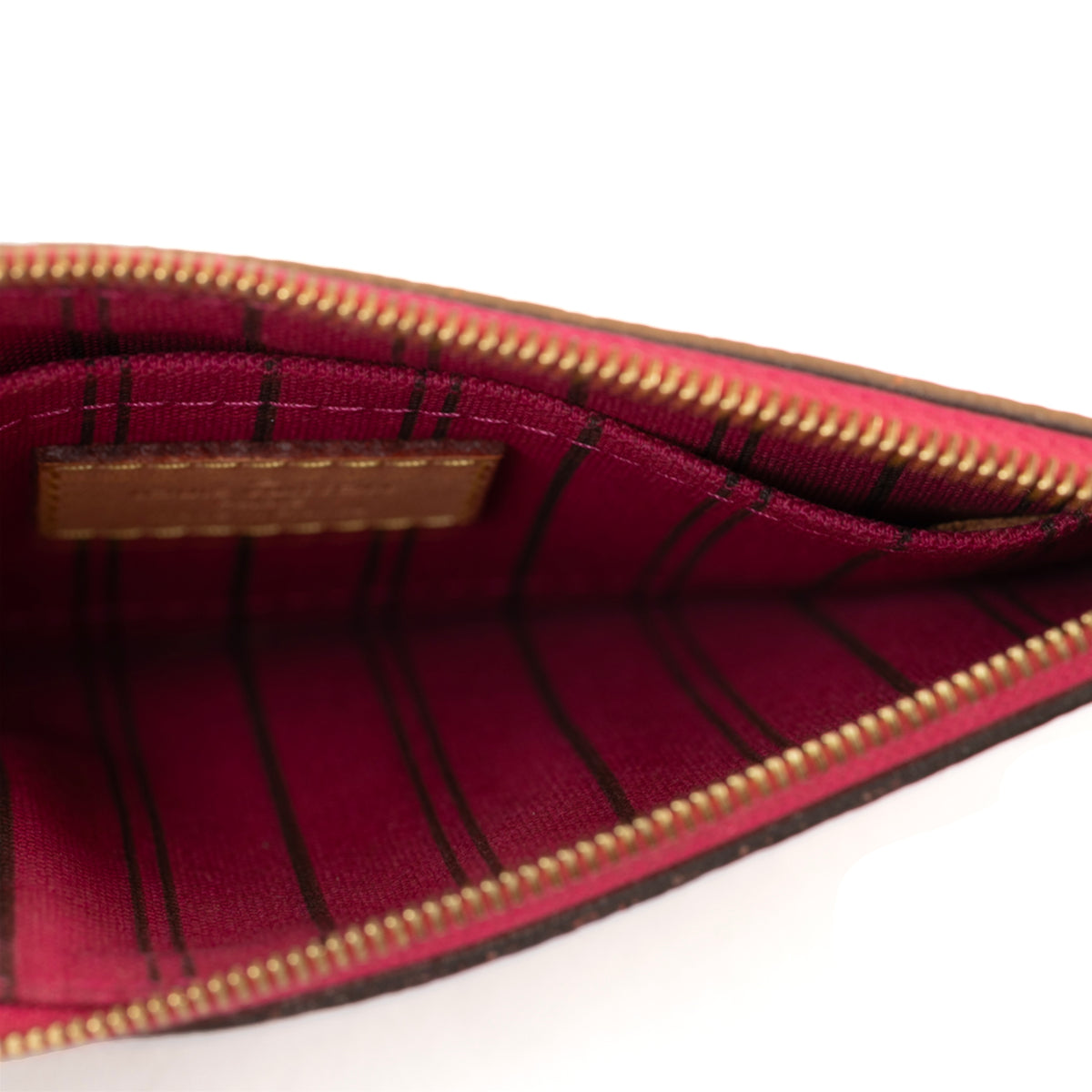 Louis Vuitton Pouchette Monogram Coated Canvas Clutch Bag - Brown