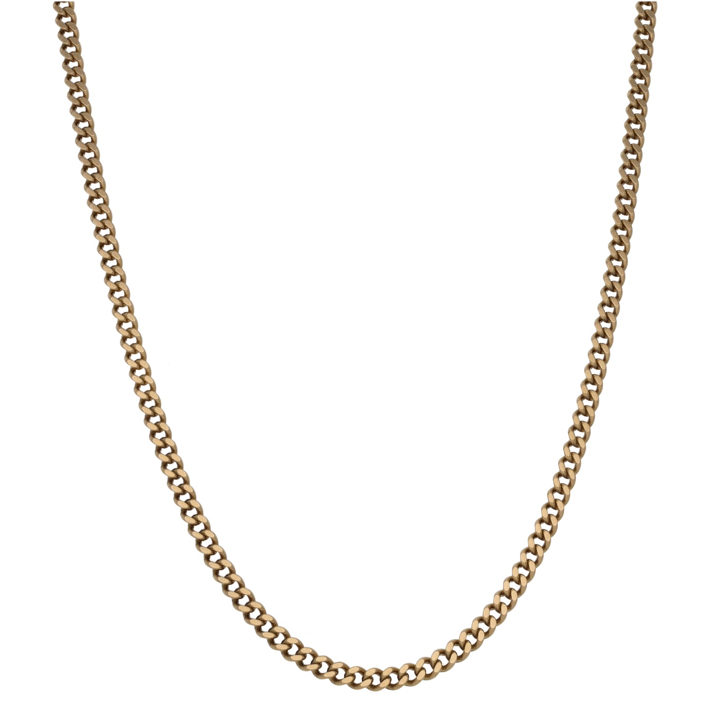 9ct Gold Curb Chain 26"