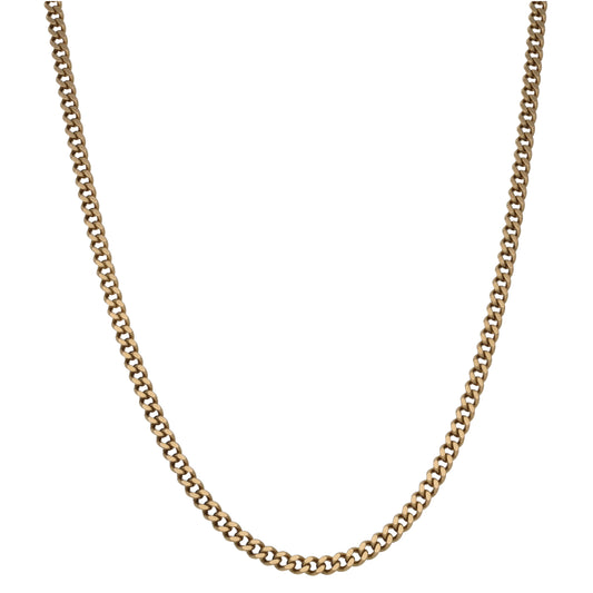 9ct Gold Curb Chain 26"