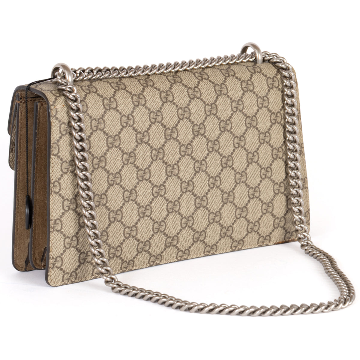 Gucci Dionysus GG Supreme Monogram Coated Canvas Crossbody Bag - Beige