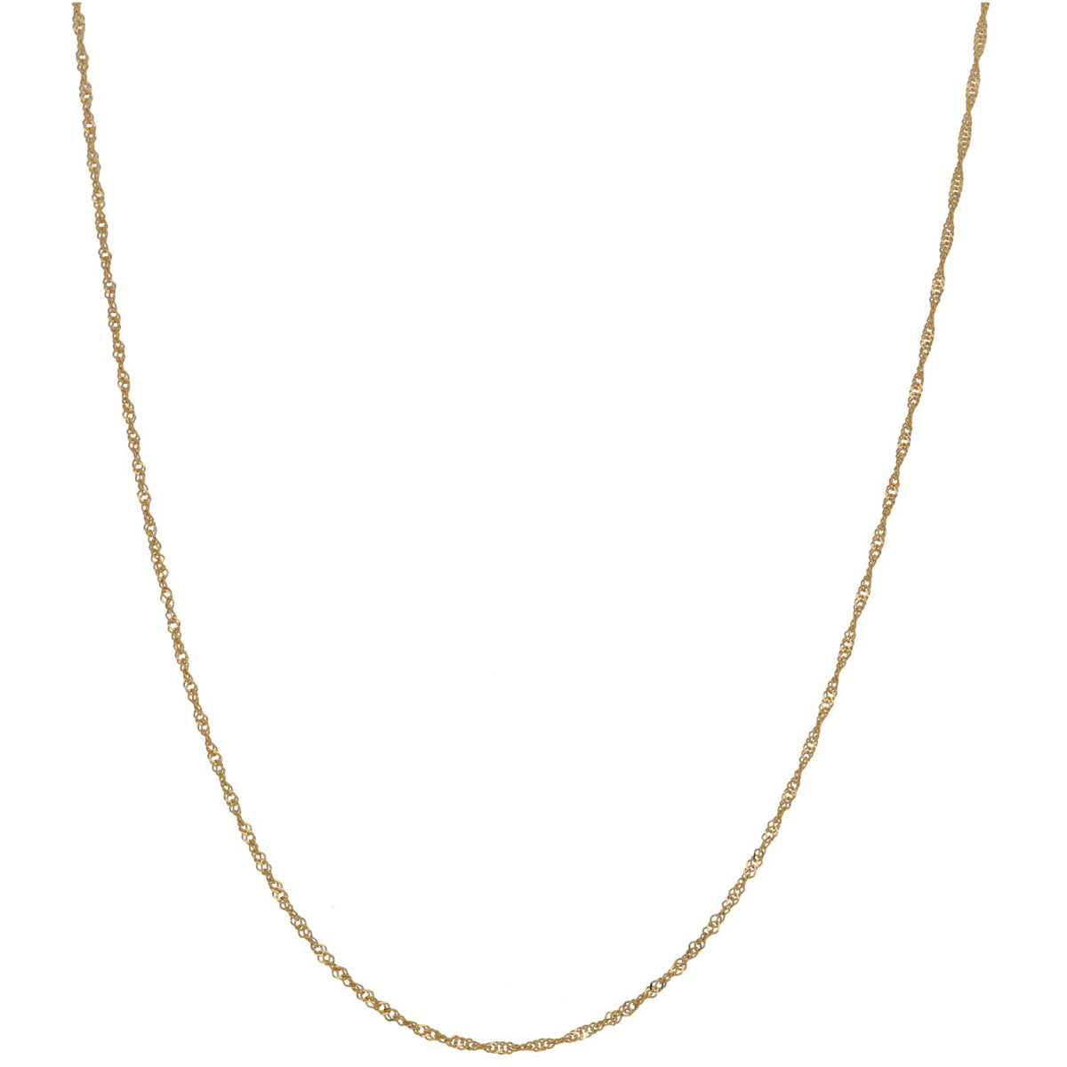 New 22ct Gold Ripple Chain 18"