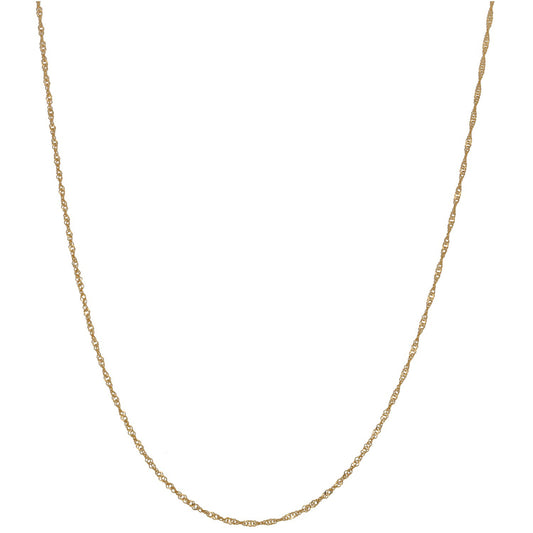 New 22ct Gold Ripple Chain 18"