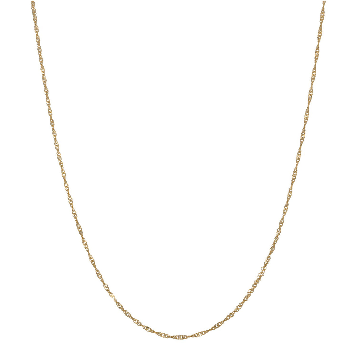New 22ct Gold Ripple Chain 18"