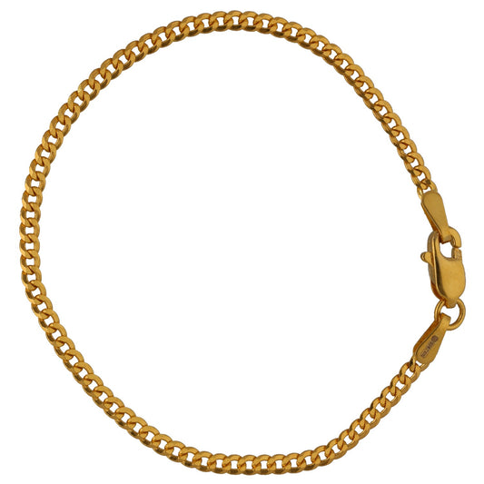 New 22ct Yellow Gold Kid's Curb Bracelet