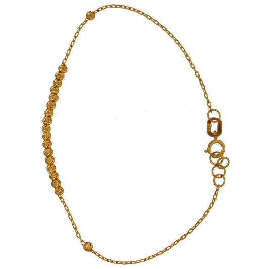 New 22ct Yellow Gold Fancy Beaded Bracelet