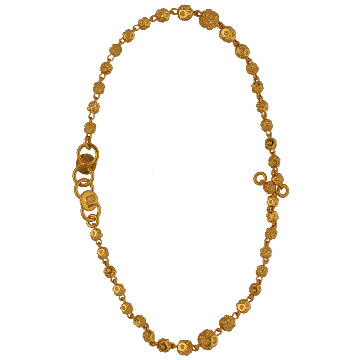 New 22ct Yellow Gold Kid's Plain Bead Bracelet