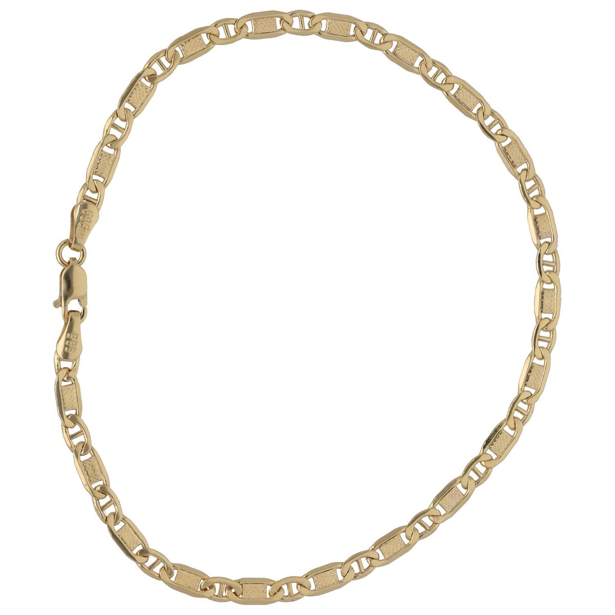 New 14ct Gold Anchor Chain Bracelet