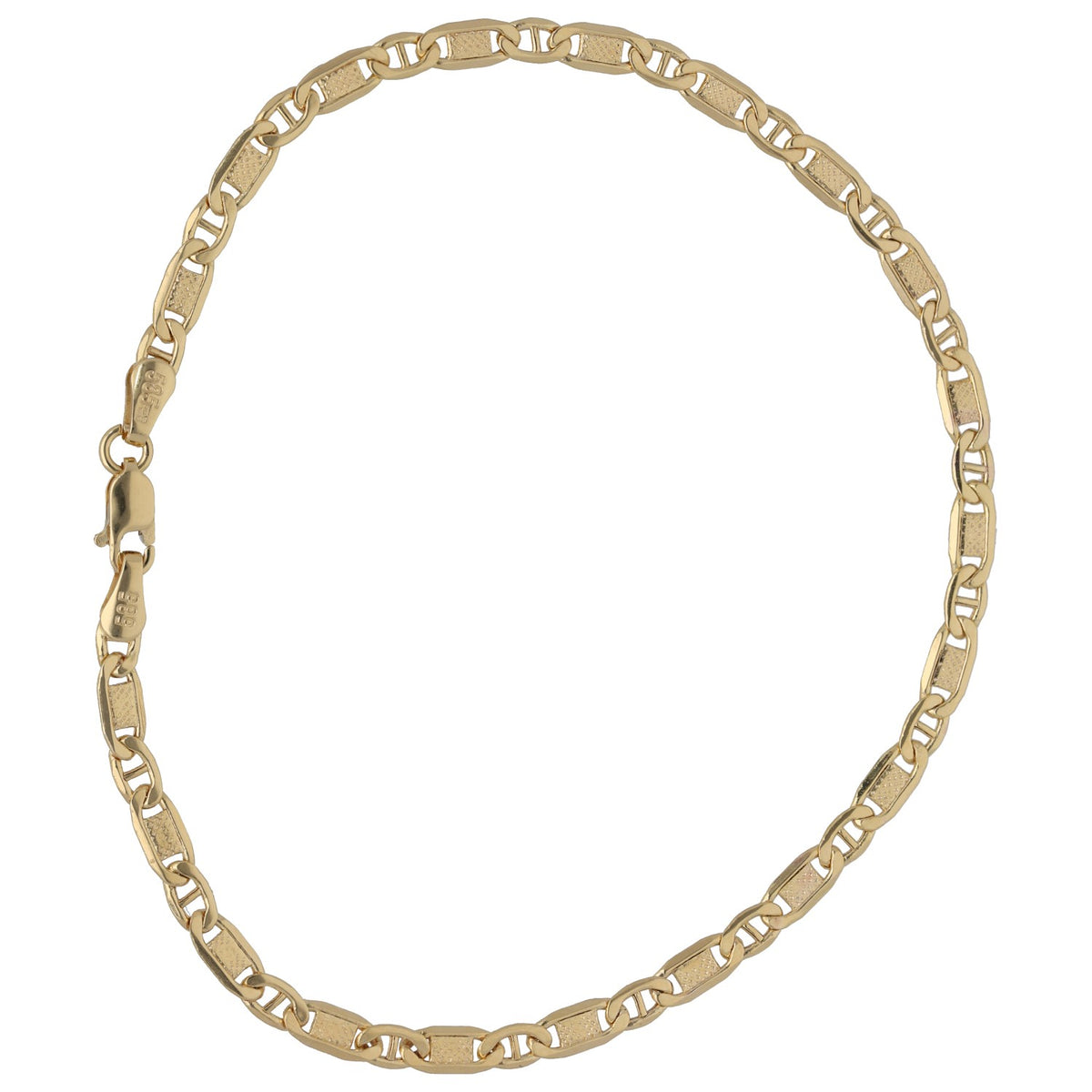 New 14ct Gold Anchor Chain Bracelet