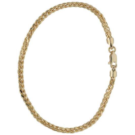 New 14ct Gold 3.2mm Franco Bracelet