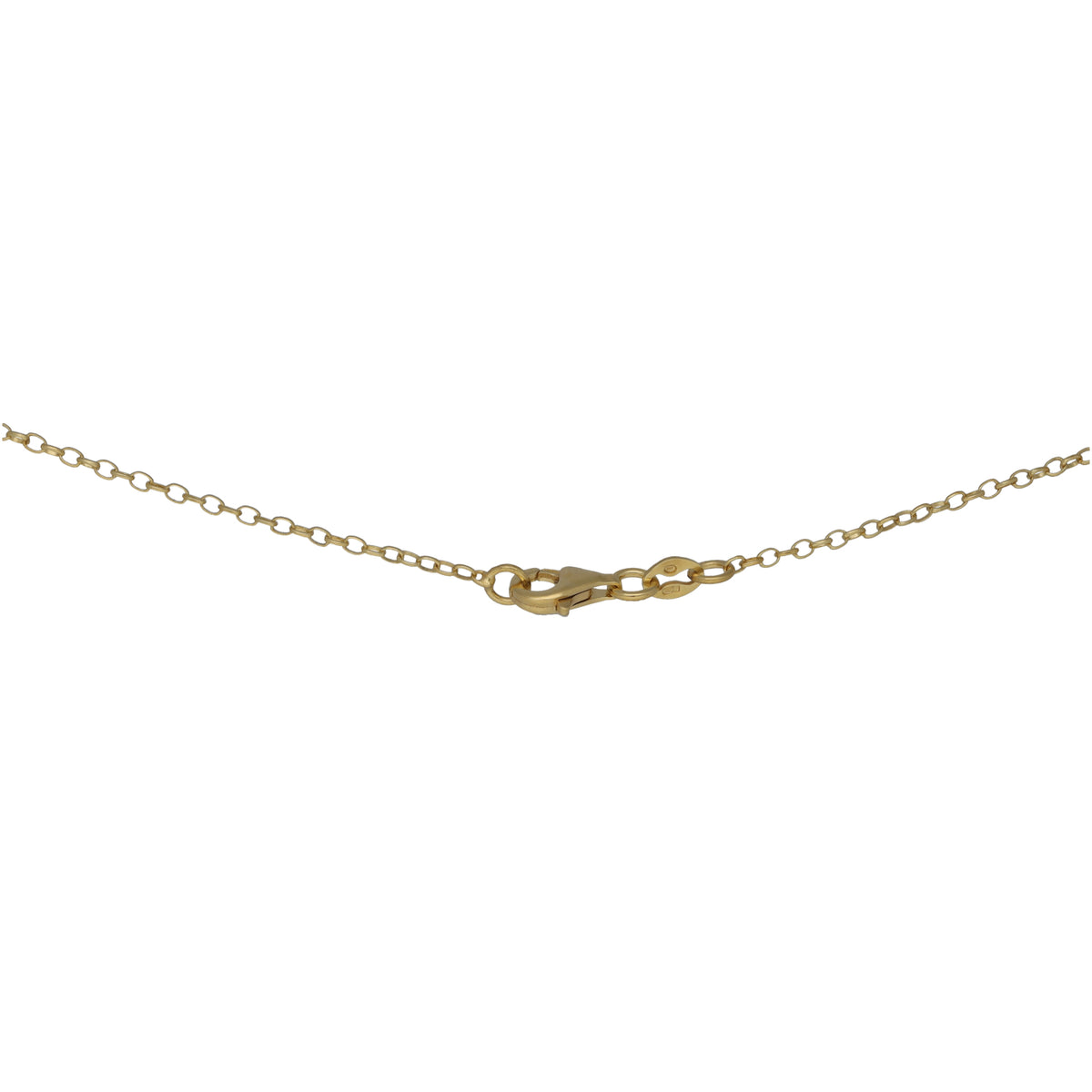 New 18ct Gold Nugget Pendant With Chain 18"