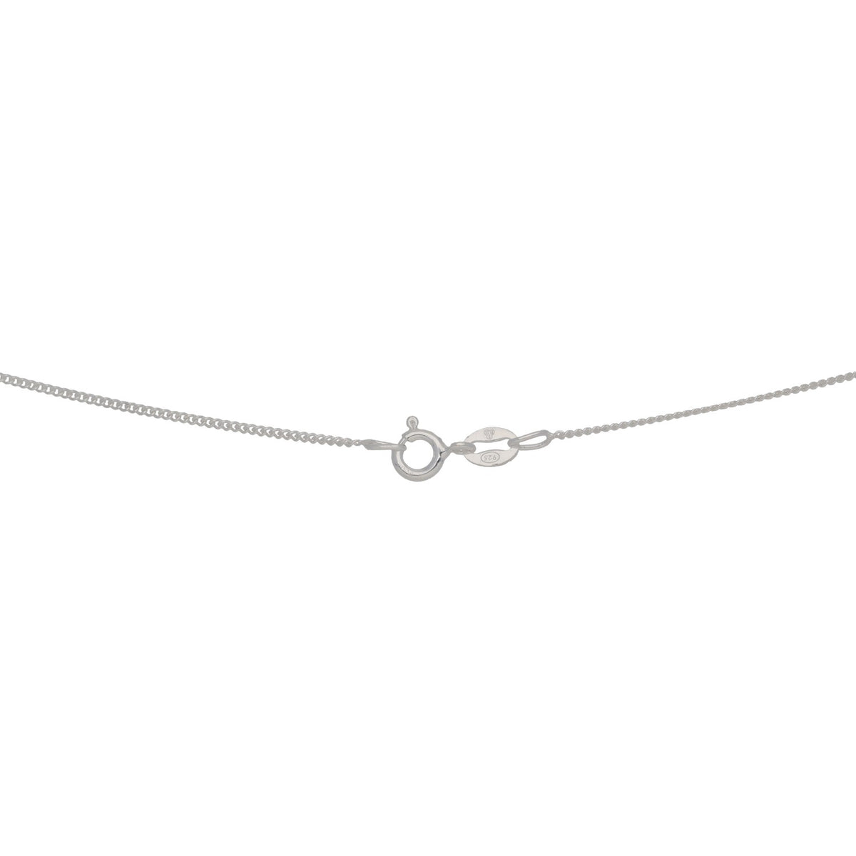 New Sterling Silver Round Curb Chain 18"