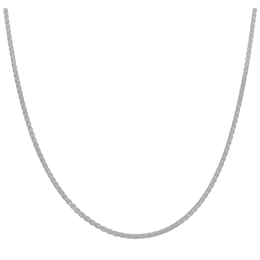 New Sterling Silver 1.8mm Spiga Chain 18"
